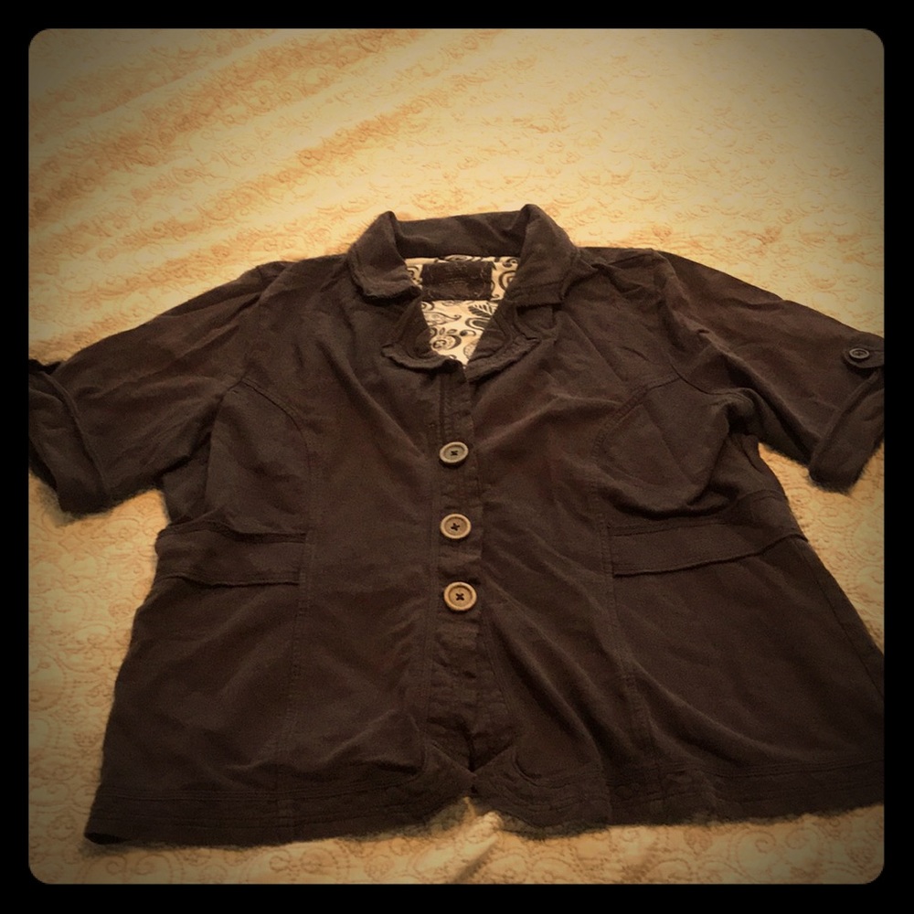 Maurice's Brown Blazer 100% cotton